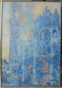 210x300 Original Acrylic By Suzanne Tremlay Spiritual Vision Pointillism