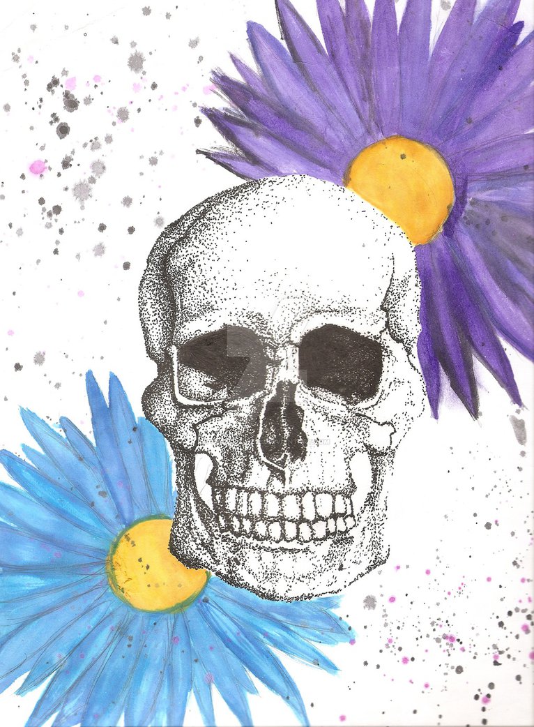 766x1042 Pointillism With Watercolor By Christielee123