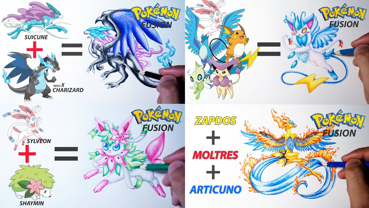 1280x720 Pokemon Fusion Drawing