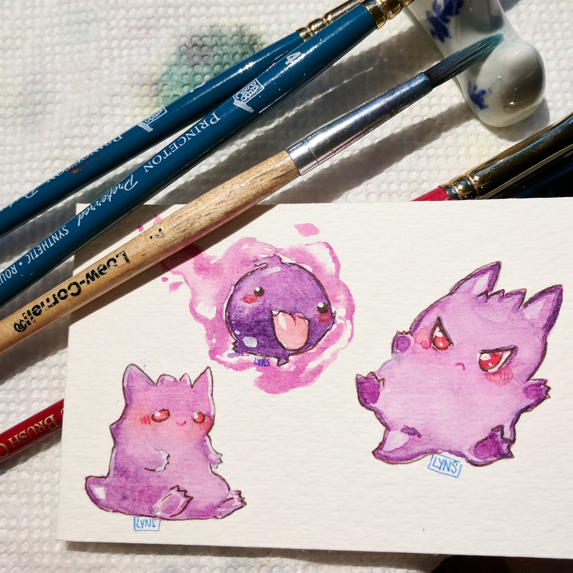 2363x2364 Tiny Cute Watercolor Pokemon