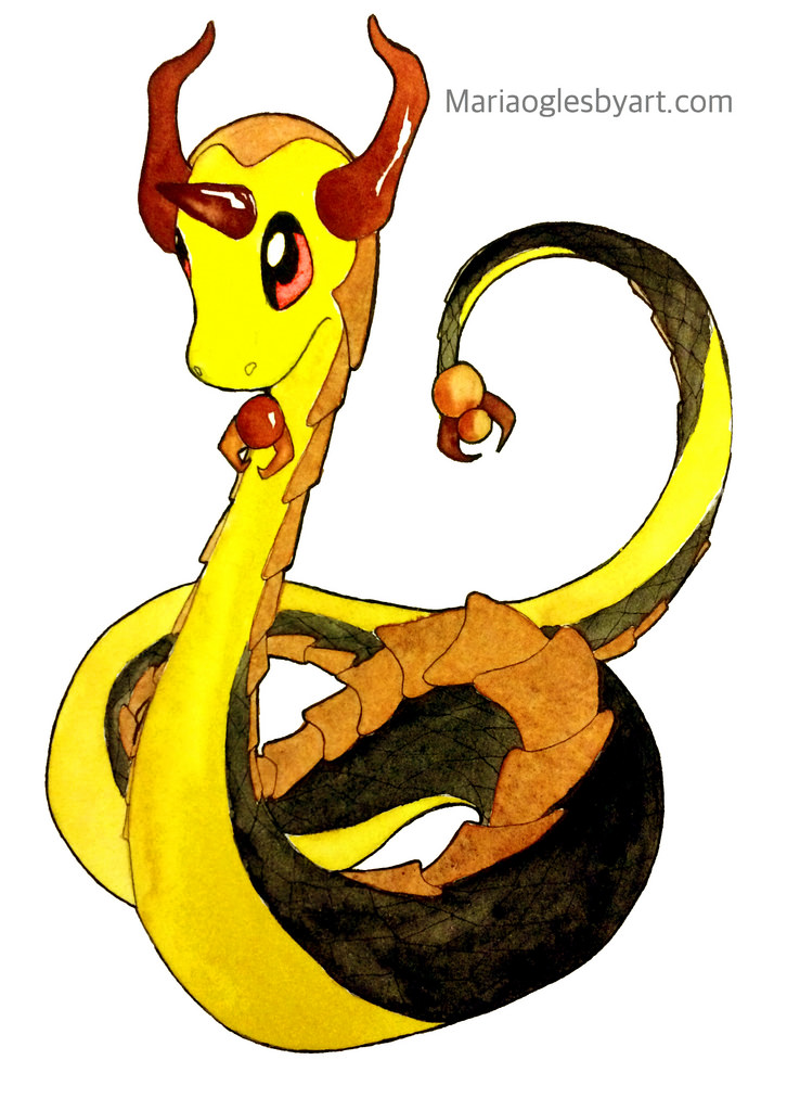 726x1024 Watercolor Pokemon Fusion Art