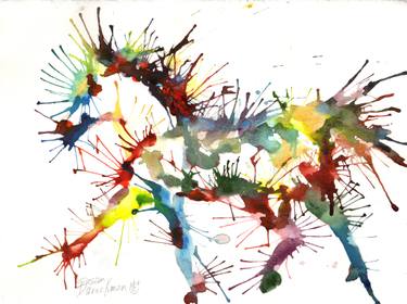 375x280 Original Pop Art Horse Watercolor Paintings For Sale Saatchi Art
