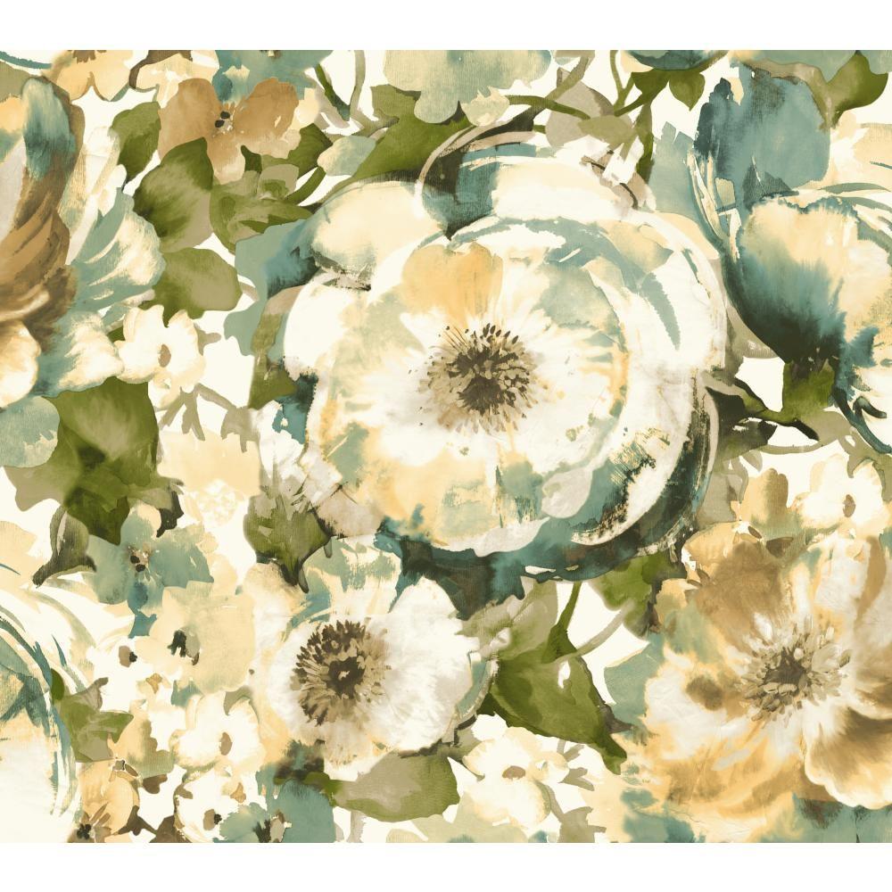 1000x1000 York Wallcoverings Watercolors Watercolor Poppy Wallpaper Wt4503