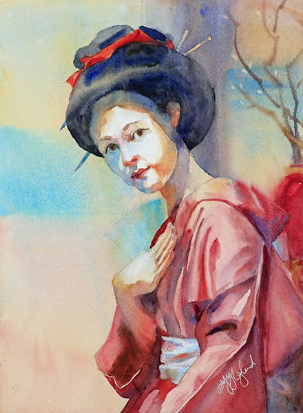440x600 Watercolor Portrait Paintings