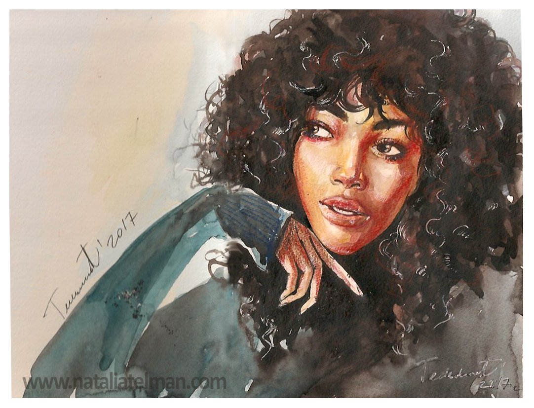 1082x827 Watercolor Portraits