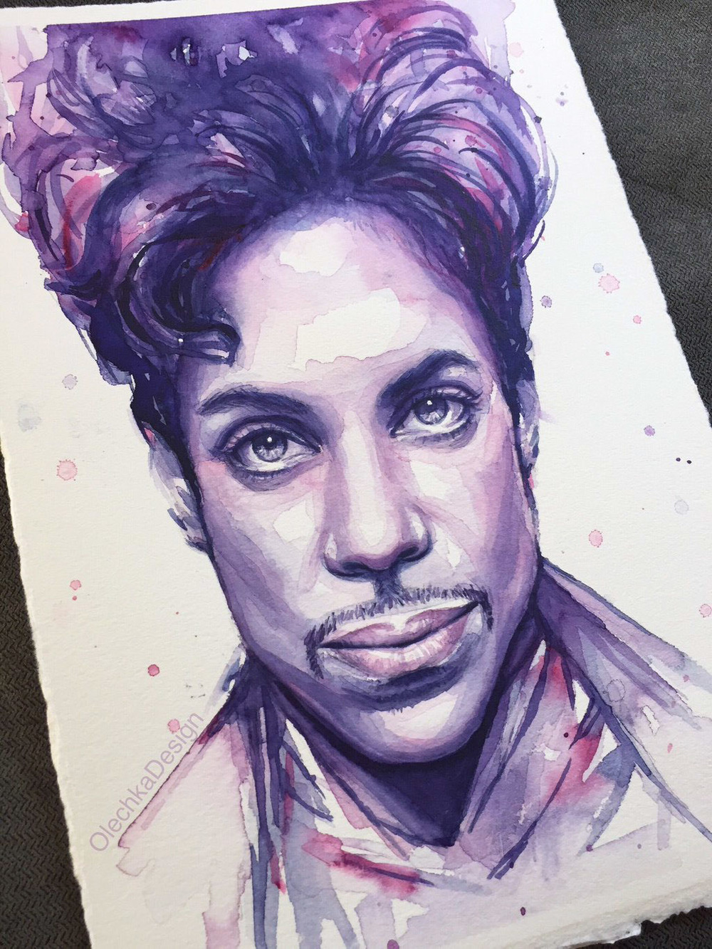 1000x1333 Prince Watercolor Portrait Olechka Design