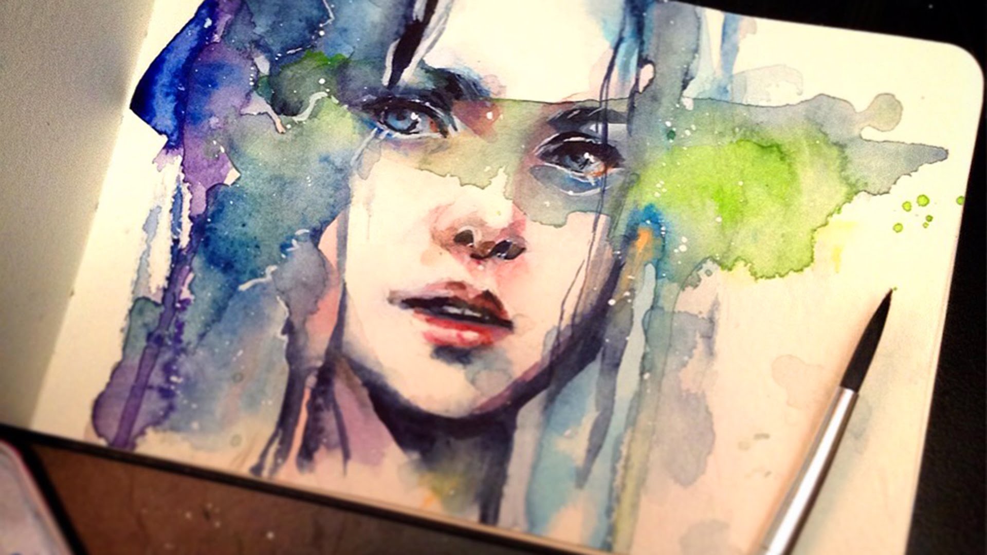 1920x1080 Watercolor Premonition