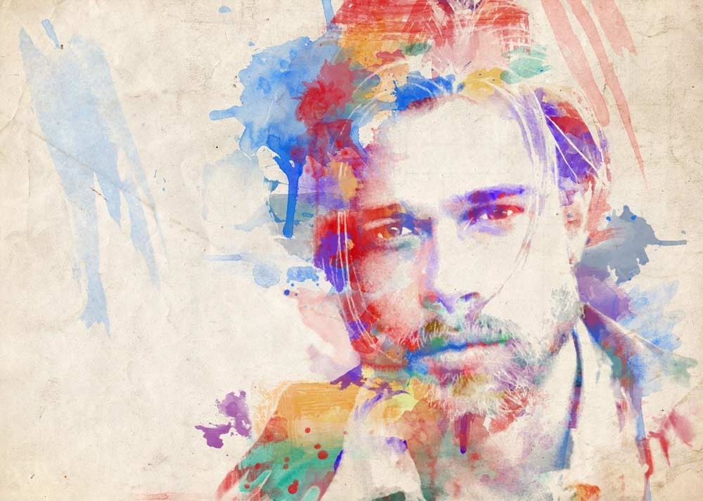 1000x713 Watercolor Portrait Watercolor Classic. Gifts For Him