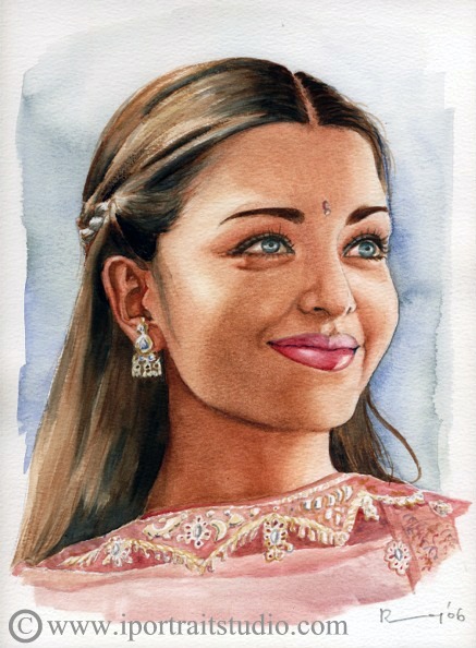 437x594 Watercolor Portrait