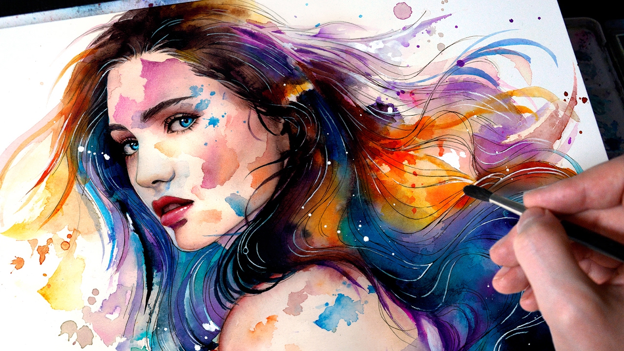 1280x720 Watercolor Wash Away