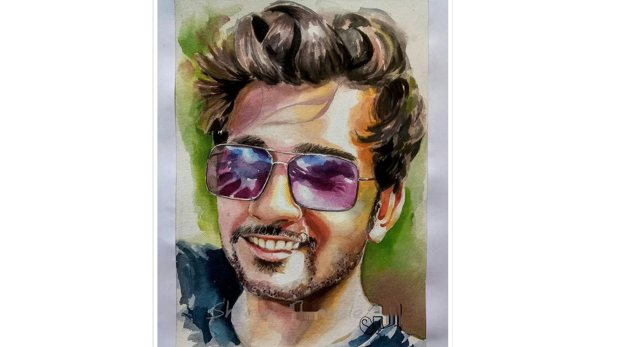 2664x1452 Pixelartindia Portrait Watercolor Painting