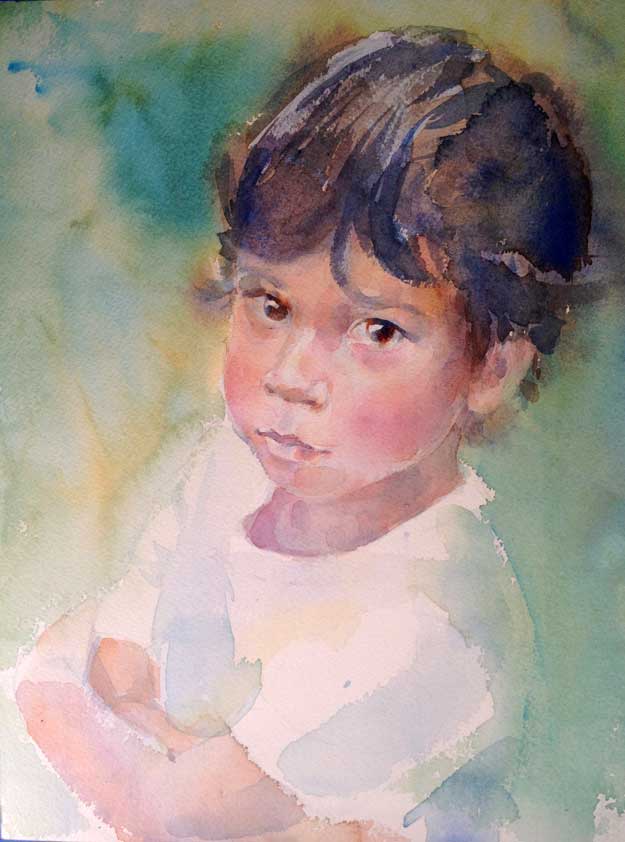 625x842 Step By Step Watercolor Portrait Of A Child Art By Yevgenia Watts