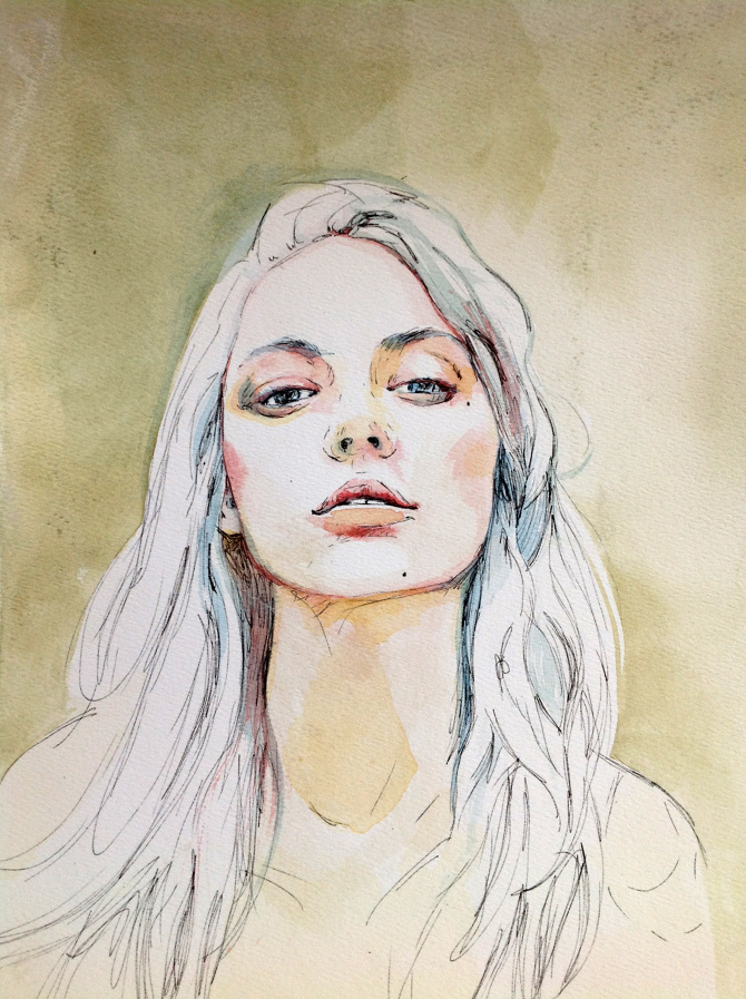 670x897 Watercolor Portraits