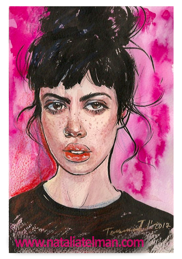 583x827 Watercolor Portraits