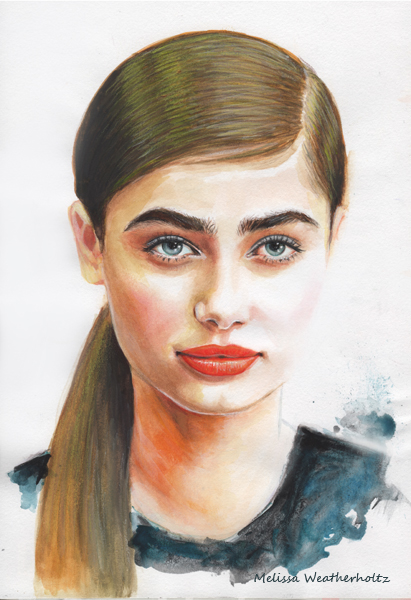 411x600 Watercolor Portraits On Behance