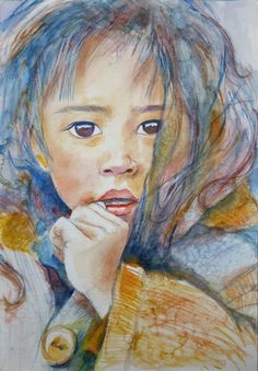 Watercolor Portraits Of Children