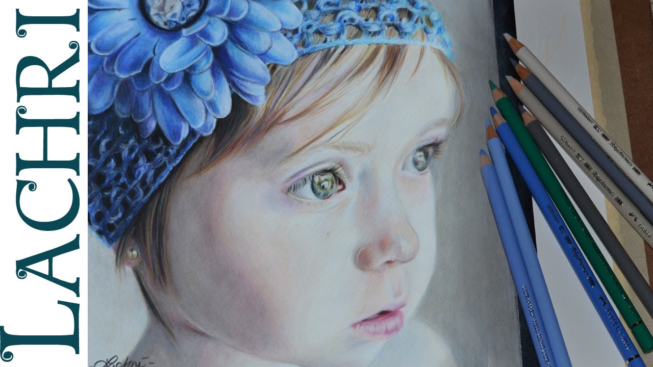 1280x720 Drawing A Child In Colored Pencil