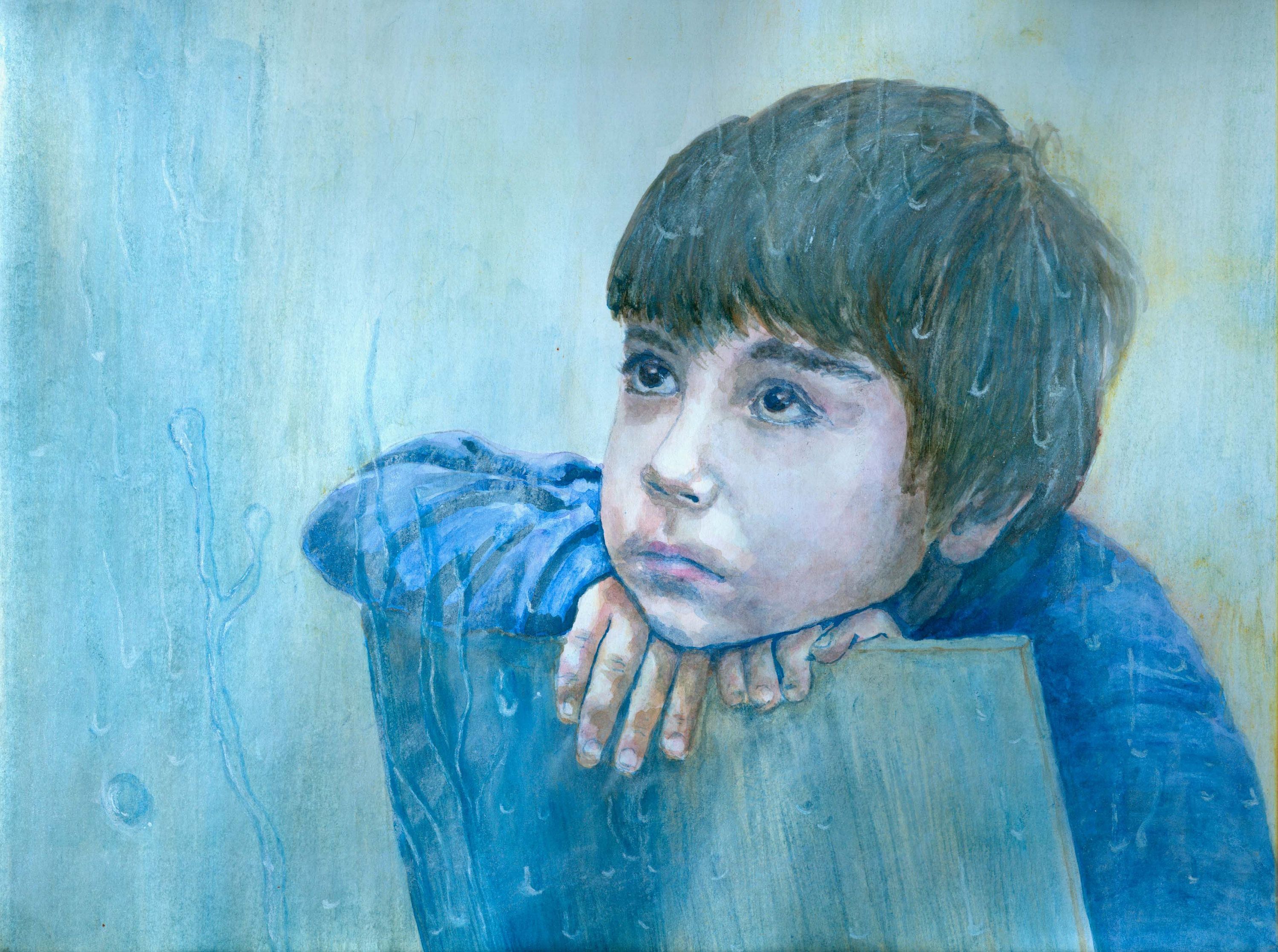 3000x2236 Personalized Custom Painting,children Portrait,portrait,watercolor