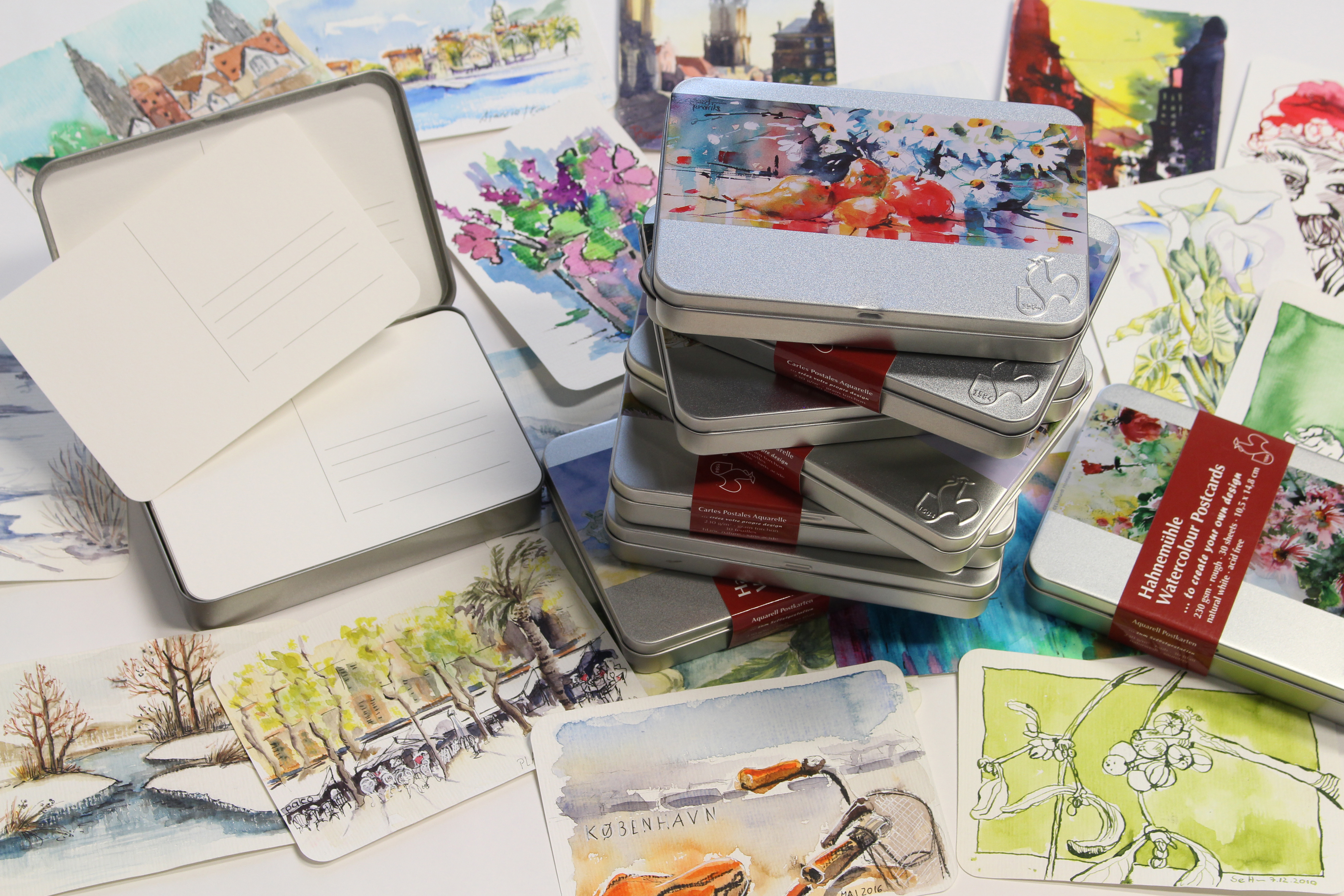 3543x2362 Limited Artist Edition Watercolour Postcards In A Box