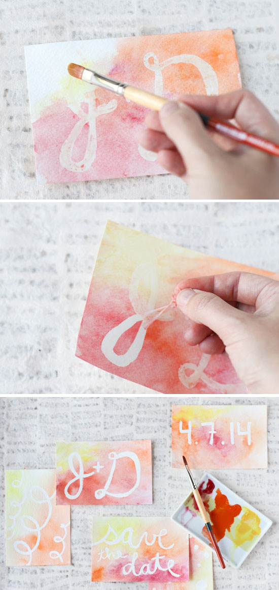 550x1159 Make This Diy Watercolor Postcard Messages