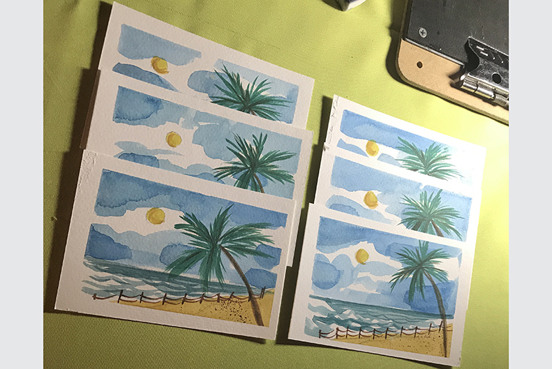 791x529 Watercolor Postcards