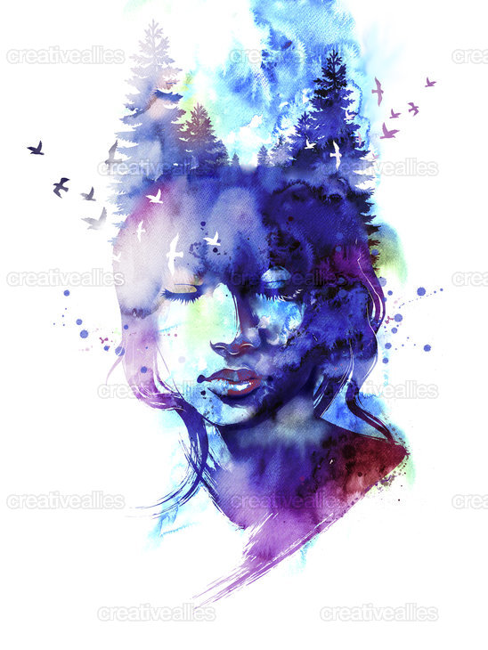 548x730 Design A Watercolor Poster For Allposters Creative Allies