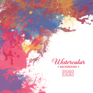 395x394 Vector Grunge Watercolor Background Art 02 Free Download
