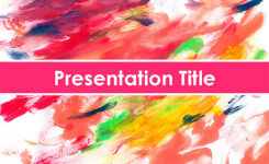 245x150 Watercolor Painting Powerpoint Template