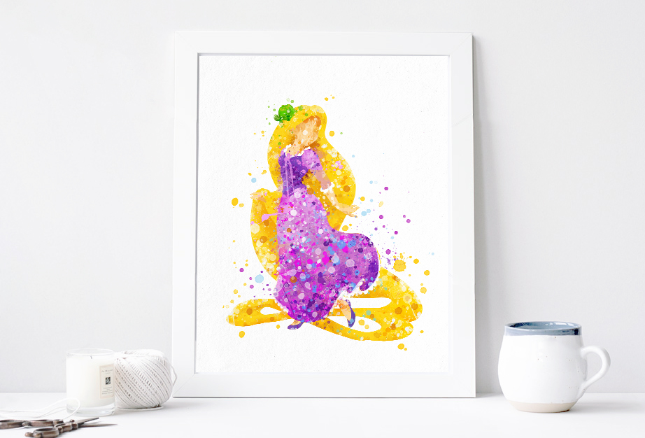 922x626 Rapunzel Print