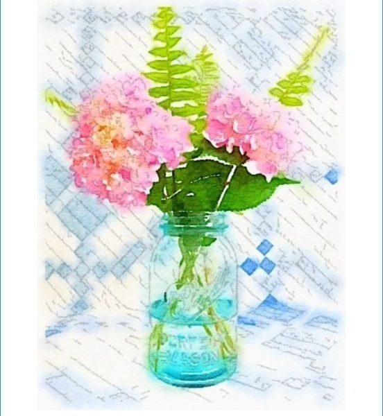 552x600 Summer Flower Watercolor Printables Flower Watercolor, Diy Wall