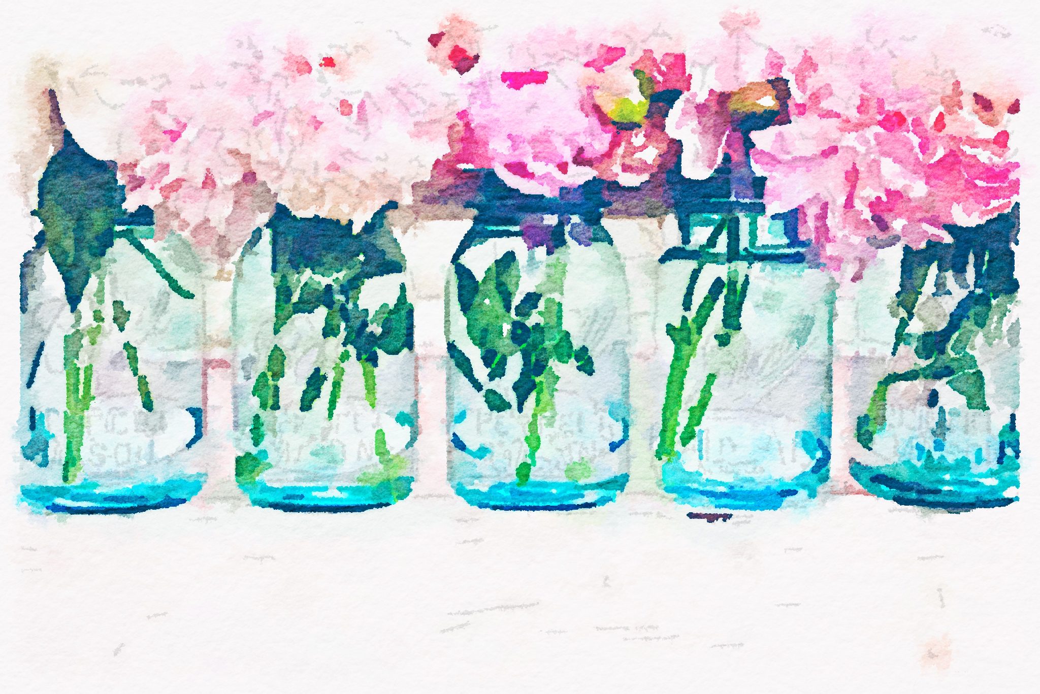 2048x1367 Watercolor Wall Art { Free Printable}