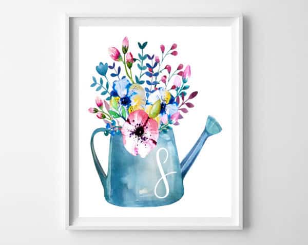 600x477 Spring Watercolor Free Printables
