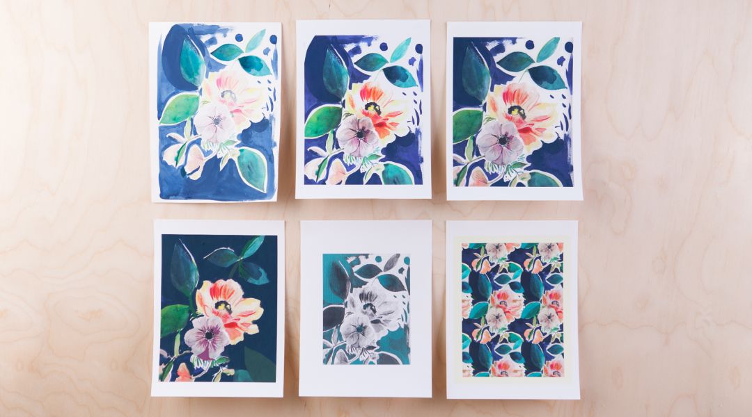 1080x600 Digitizing Watercolor Creating Art Prints In Photoshop By Cecelia