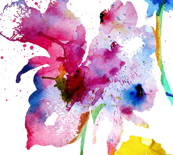 600x537 Watercolor Wall Art,botanical Artwork Print, Floral Art, Flower