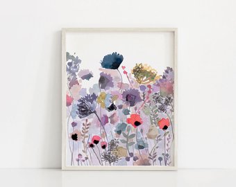 340x270 Watercolor Print Etsy
