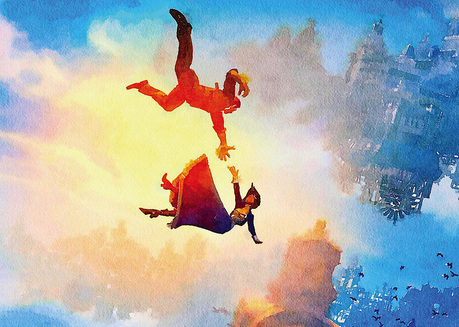 900x642 Bioshock Infinite Watercolor Print Digital Art By Oleksandr