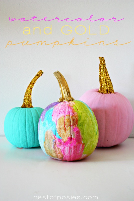 534x800 Watercolor Pumpkins