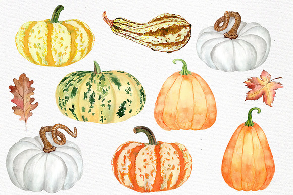 580x386 Watercolor Pumpkin Clipart Chick Design