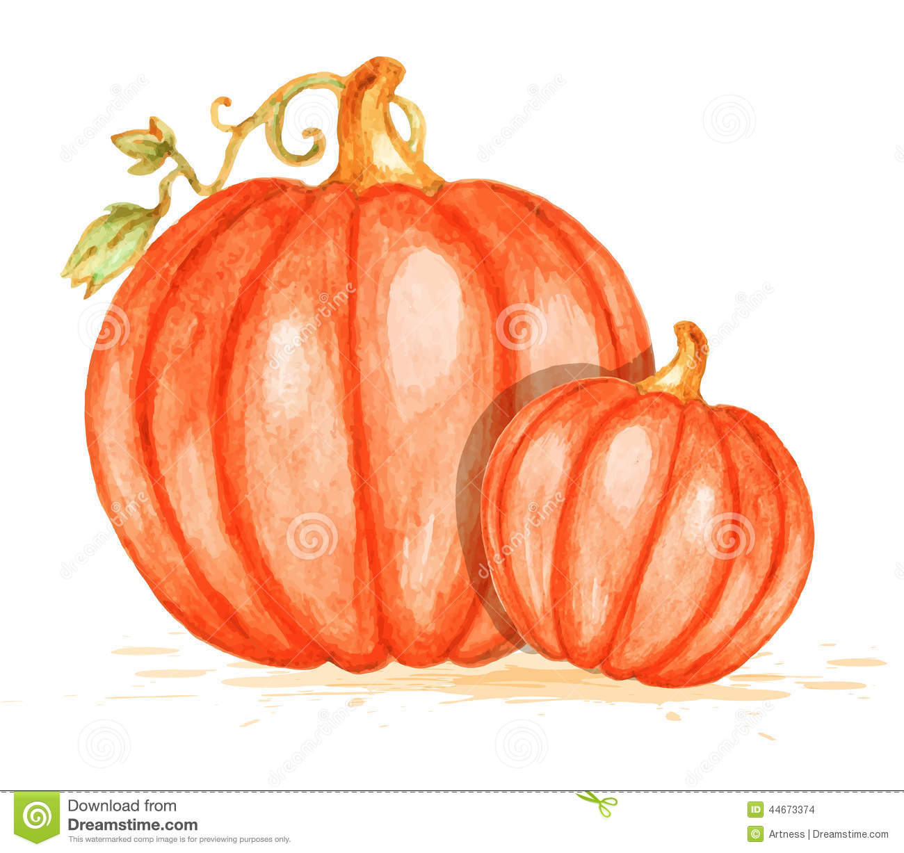 1300x1227 Watercolor Pumpkin Jpg Transparent Stock Png