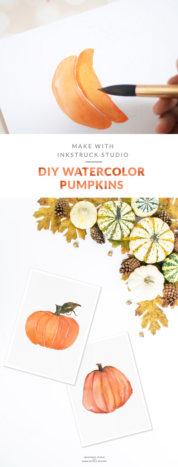 600x1571 Diy Watercolor Pumpkin Tutorial