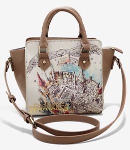 261x300 Harry Potter Hogwarts Watercolor Satchel Hand Bag Purse New With