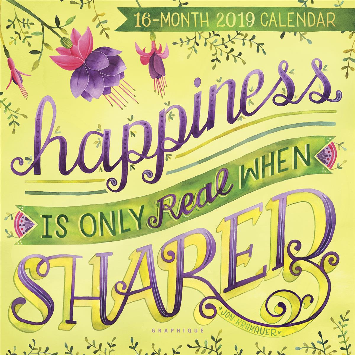 1200x1200 Watercolor Quotes Mini Calendar