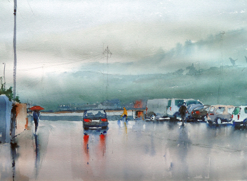 500x367 How To Paint The Rain