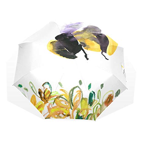 466x466 Ccbhgy Watercolor Bee Uv Protection Lightweight Folding Sunrain