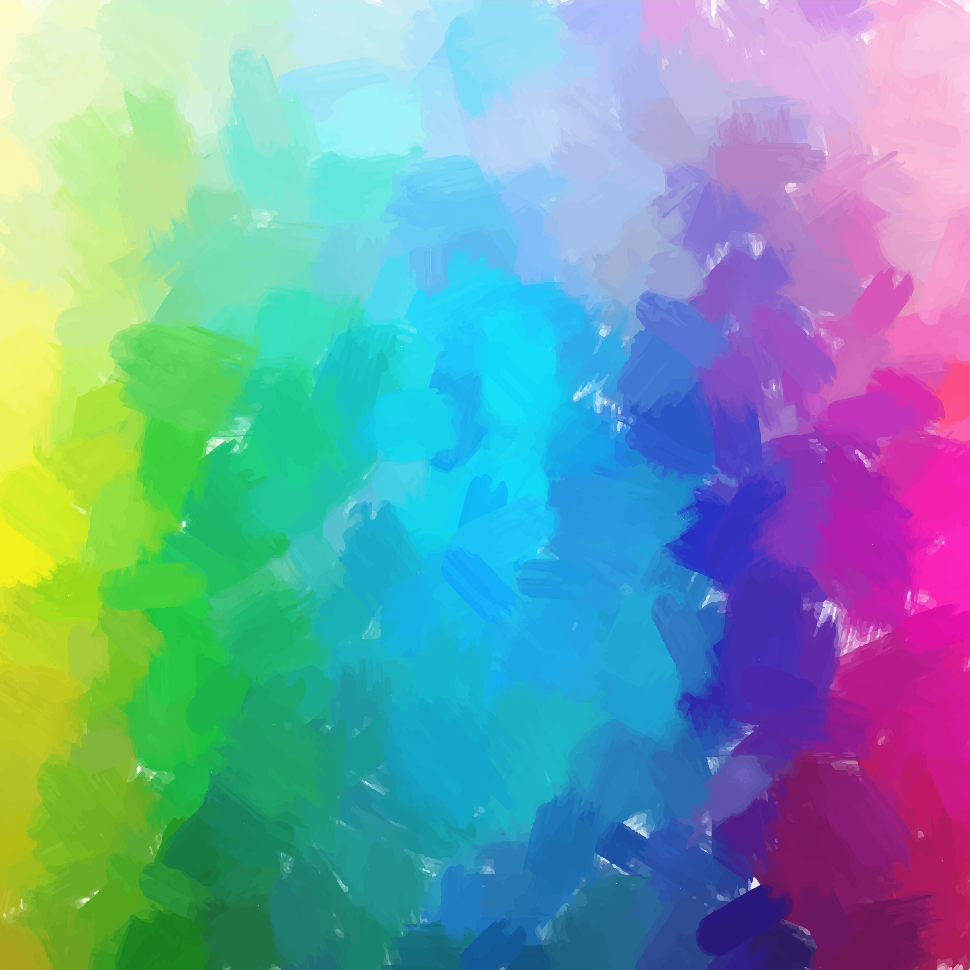 3333x3333 Abstract Rainbow Watercolor Background 123freevectors