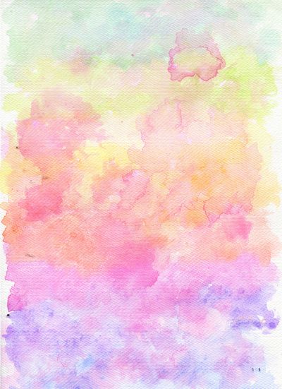 400x551 Rainbow Watercolour Gradient Stretched Canvas Favorite Places