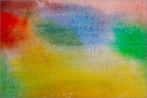 500x333 Watercolor Rainbow Background
