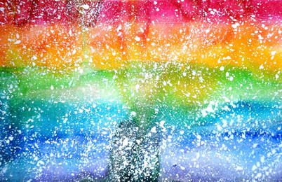 402x260 Watercolor Rainbow Backgrounds Images, Psd And Vectors Graphic