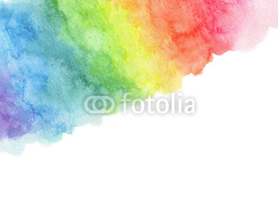 400x298 Watercolor Rainbow Background With Space For Text. Buy Photos