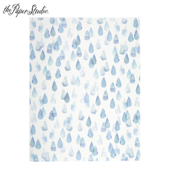 350x350 Raindrops Watercolor Raindrops Scrapbook Paper 8 1 2 X 11